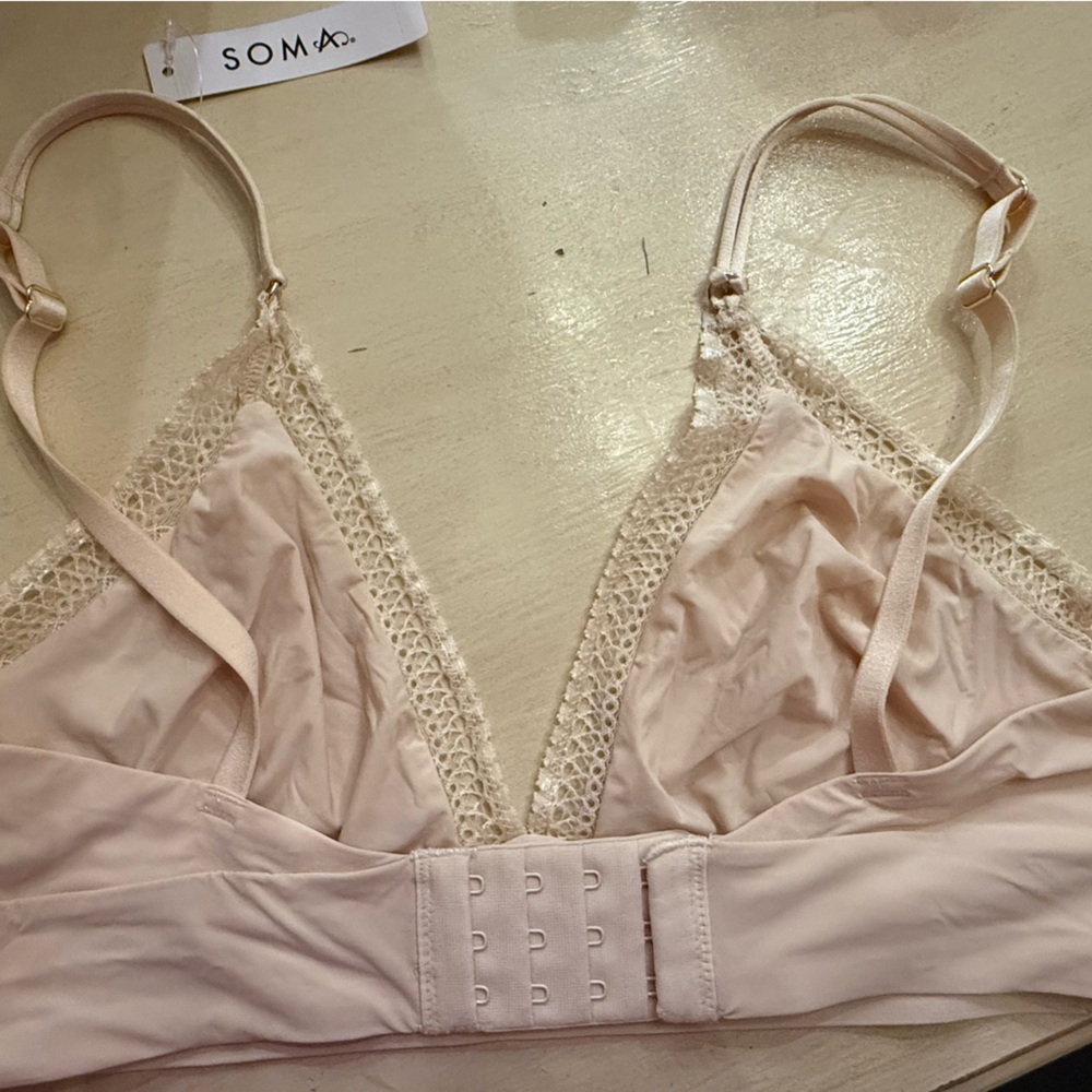 Soma nude GeoLace Trim Bralette - Picture 2 of 3
